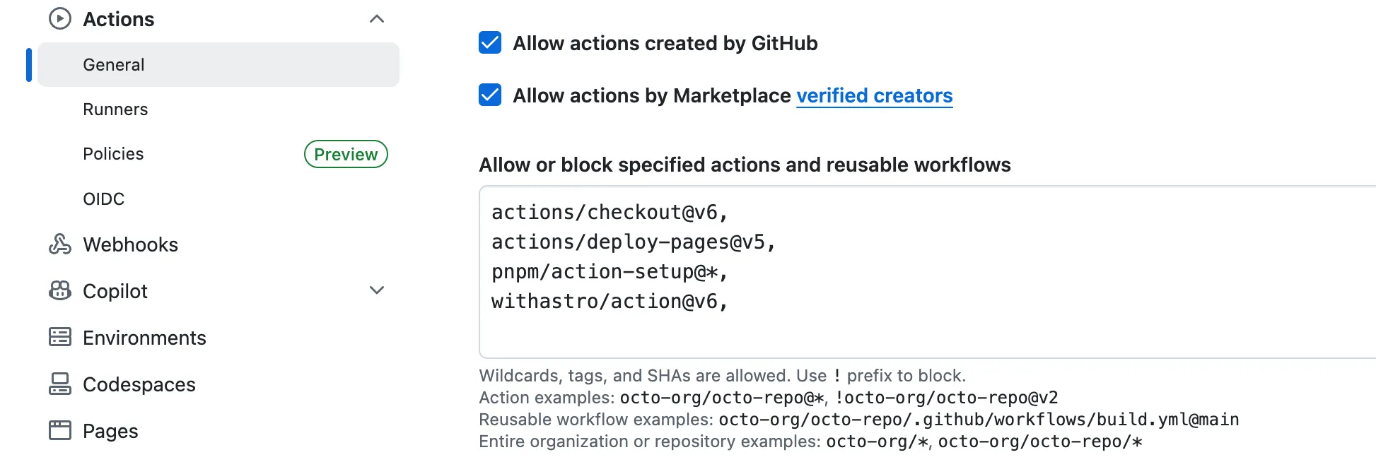 GitHub Actions 权限设置