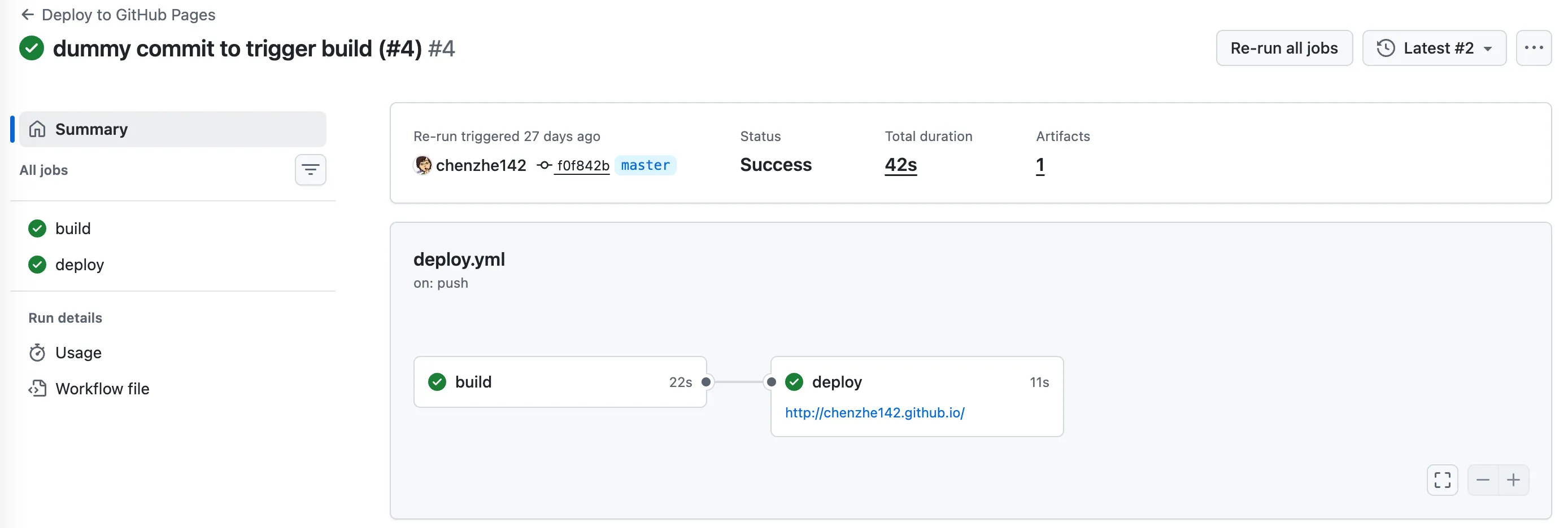 GitHub Actions 运行状态
